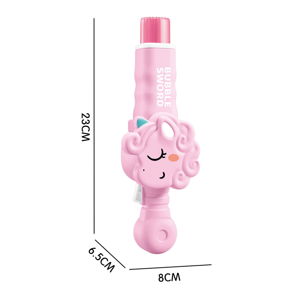 WOOPIE Magiczny Pistolet Na Bańki z Dymem Maszynka Do Baniek Jednorożec