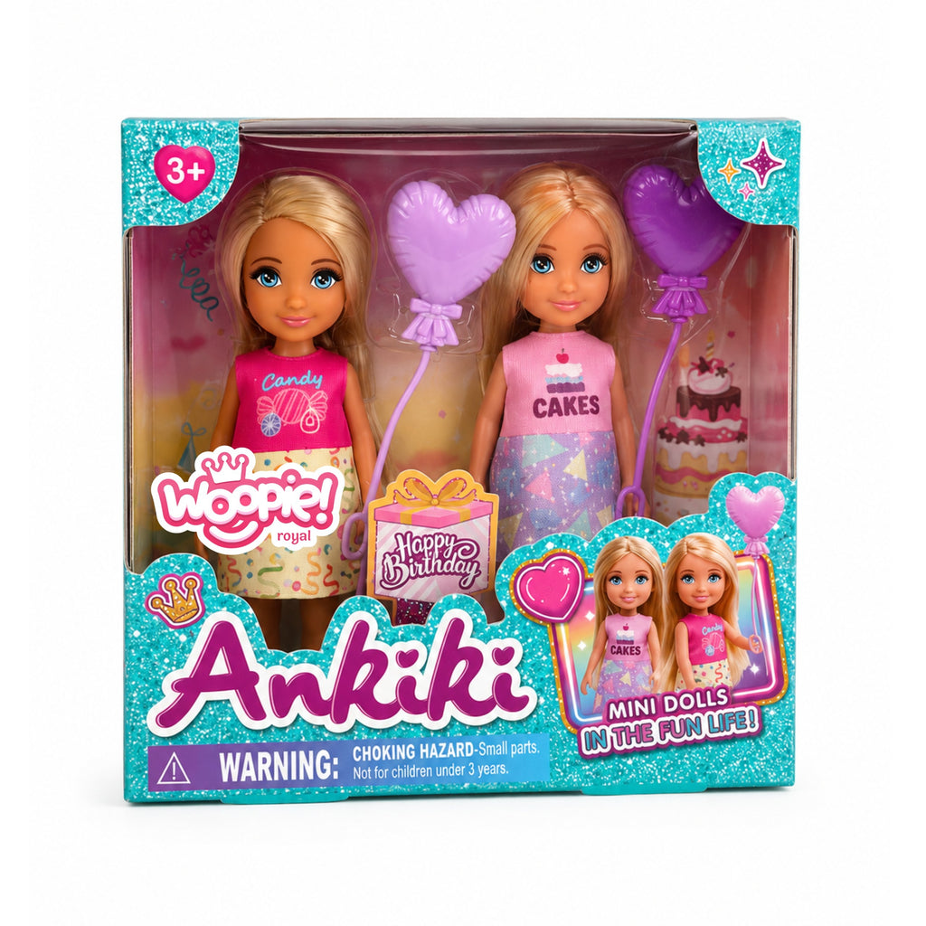 Woopie ROYAL Zestaw Urodzinowy Dwóch Laleczek - Candy i Cakes