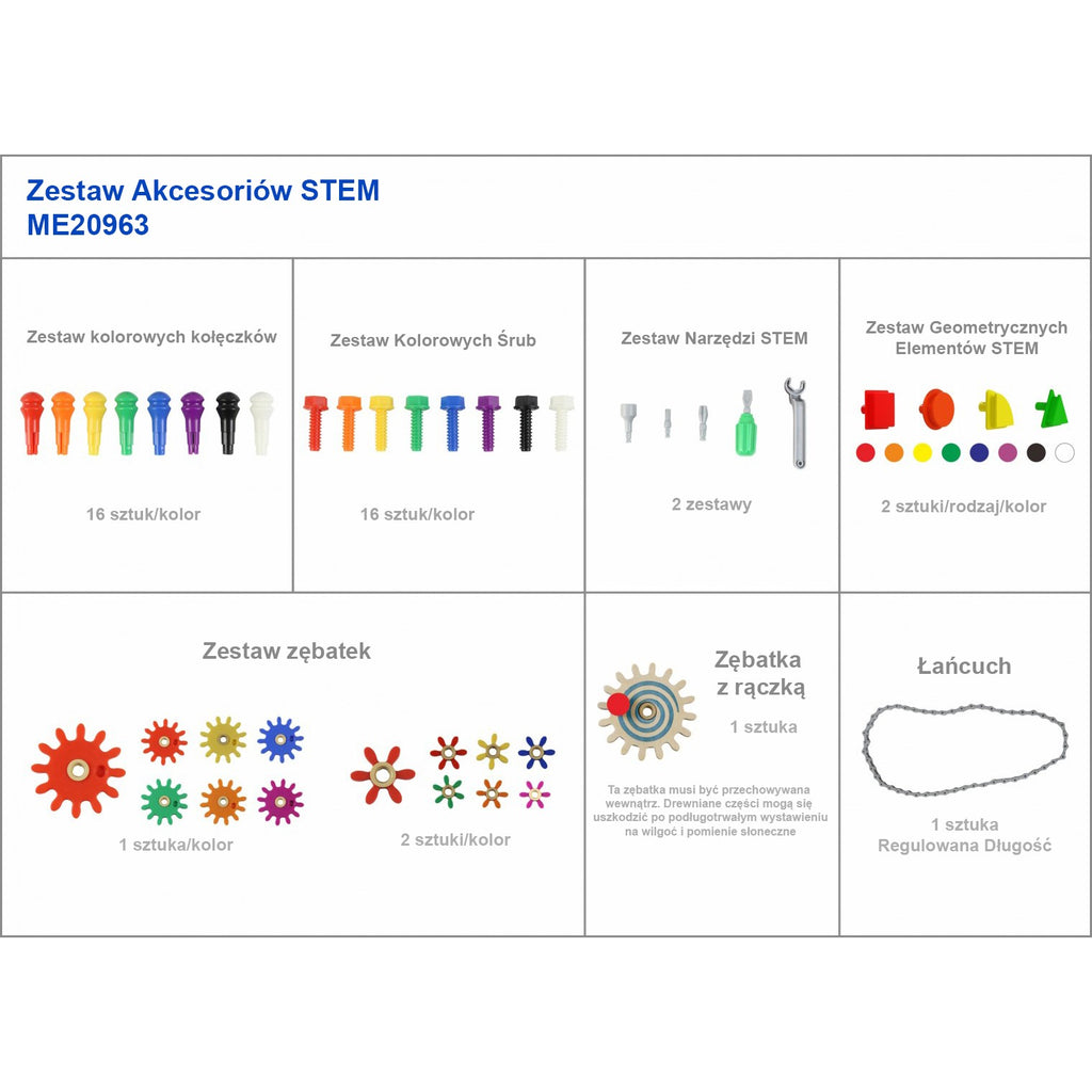 MASTERKIDZ Wolnostojąca Tablica Naukowa Kreatywna STEM 125 x 86 + Zestaw Akcesoriów