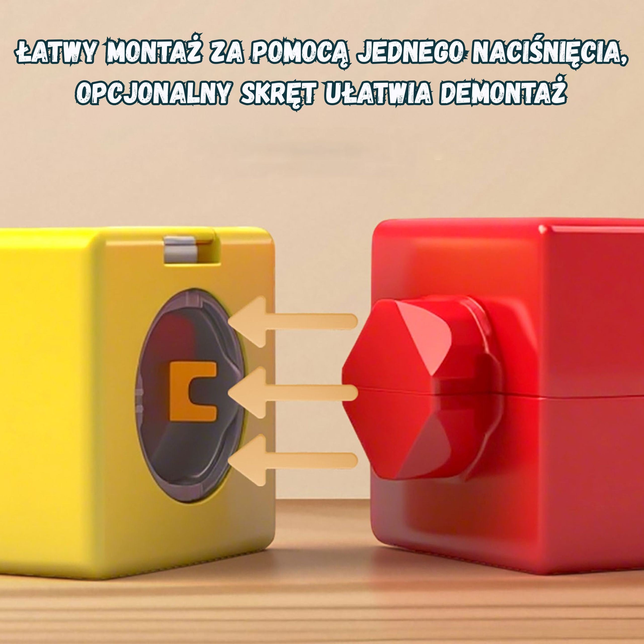 WOOPIE Magiczna Kolejka Kostkowa Klocki Konstrukcyjne Tor Antygrawitacyjny Magnetyczny 18el..