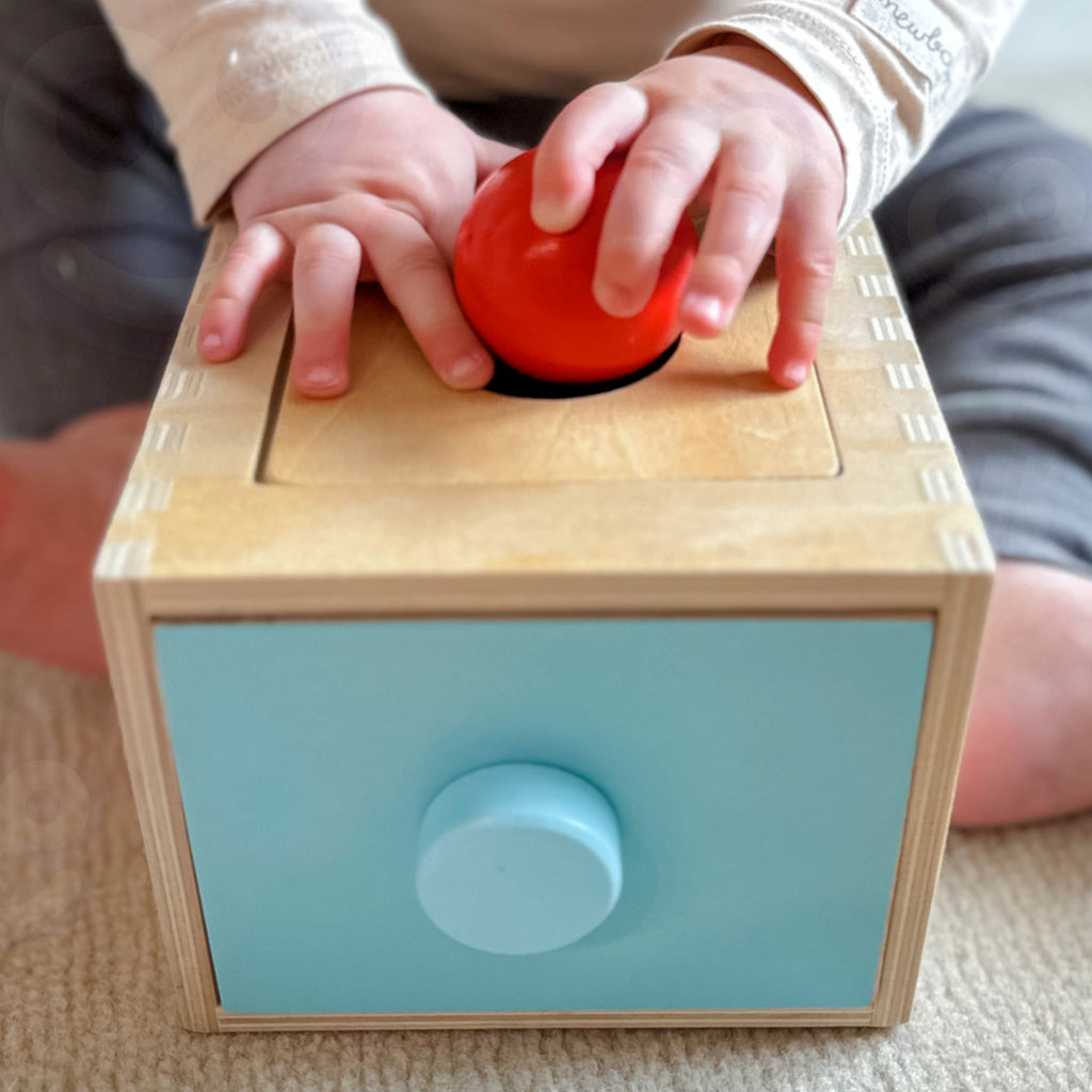 WOOPIE GREEN Drewniana Szuflada Edukacyjna 4w1 Sorter Montessori Gra w Marchewki FSC