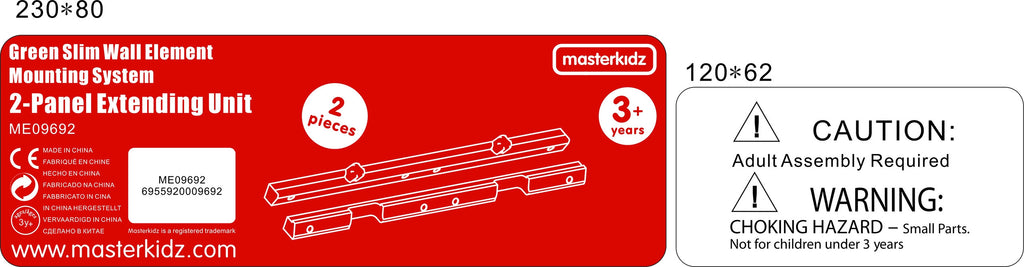 MASTERKIDZ Ramka Flex Krawędź Dolna I Górna 2 Tablice