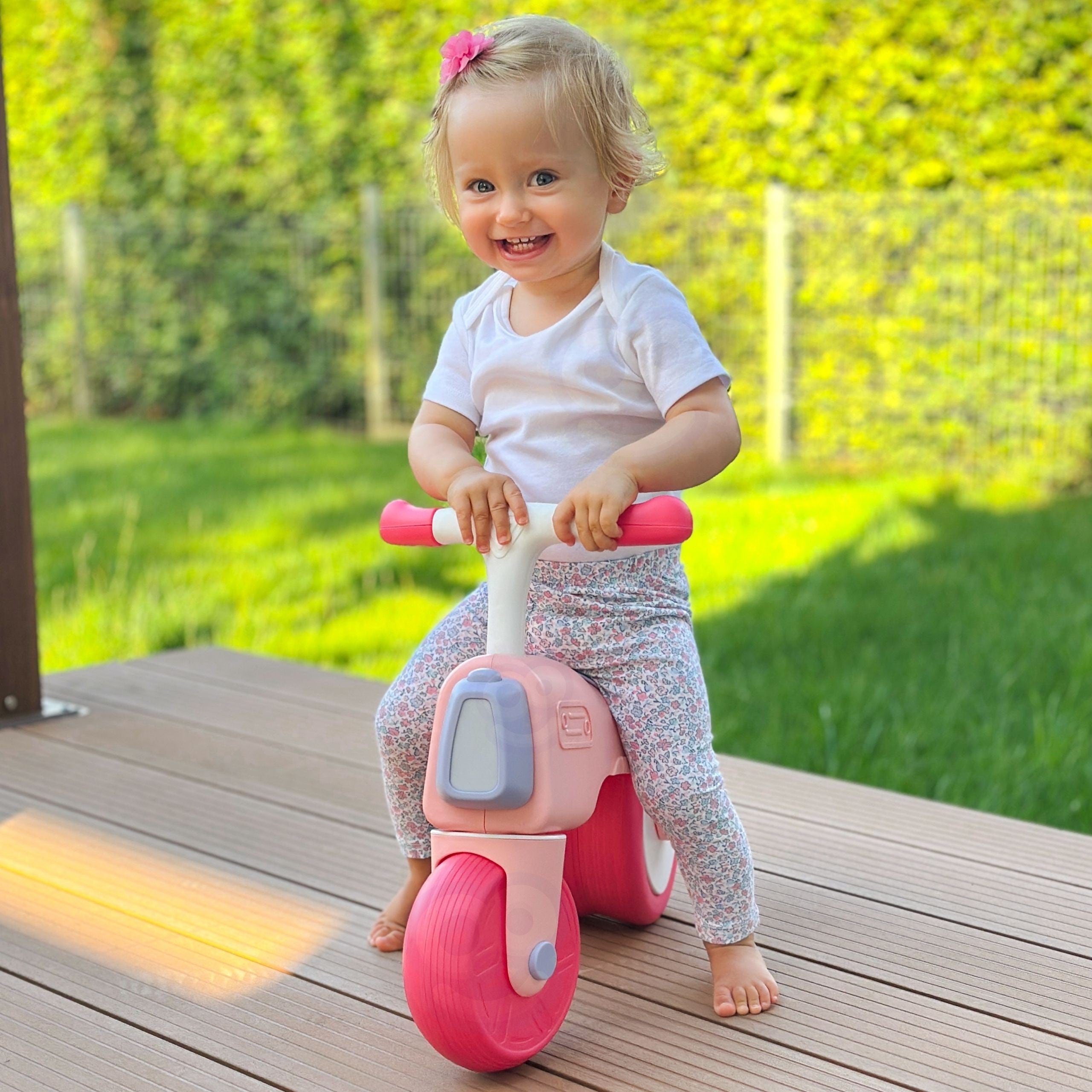 WOOPIE  BABY Rowerek Biegowy Jeździk Dźwięk 18m+ Różowy