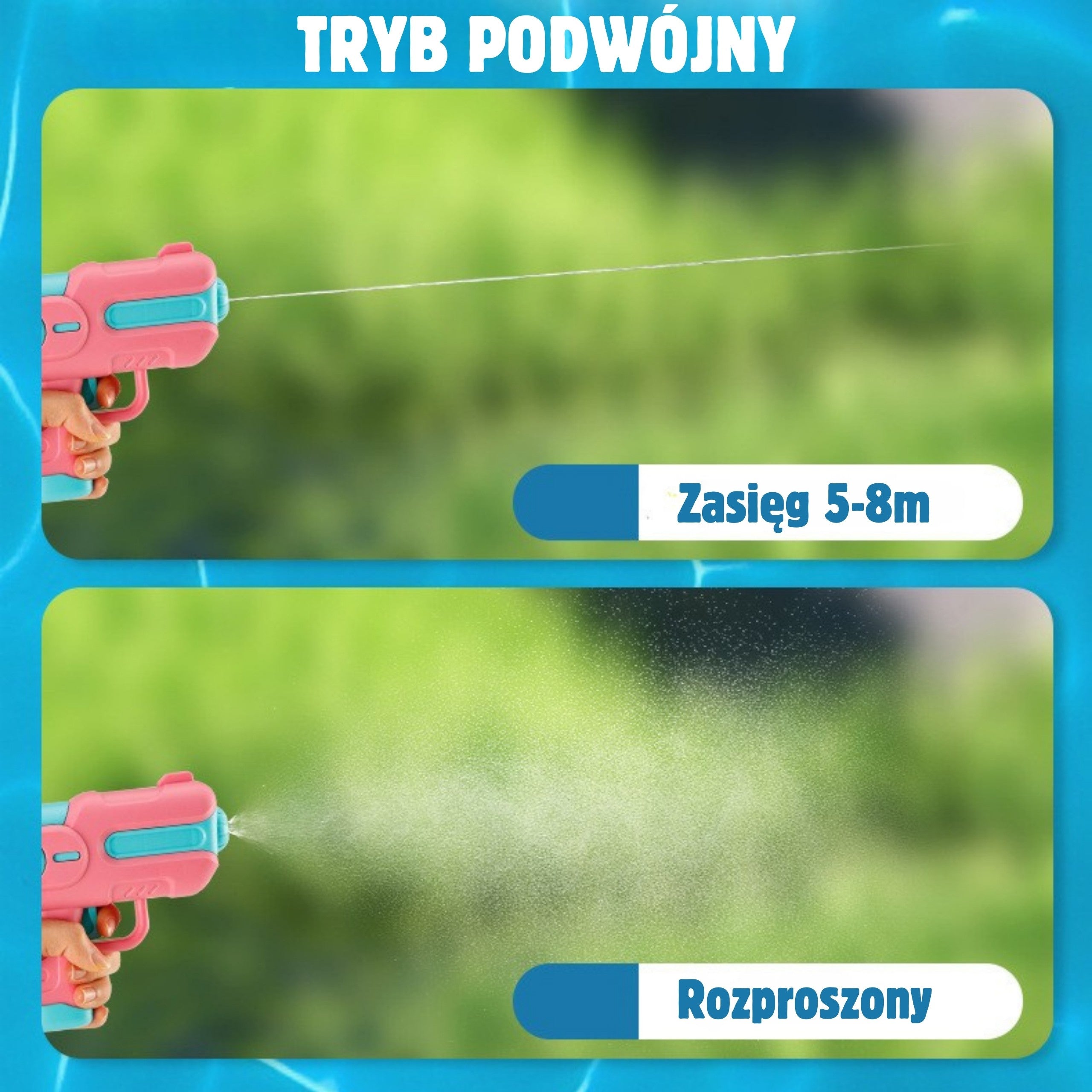 WOOPIE Pistolet na Wodę z Plecakiem UFO MONSTER - Pojemność 2,1 l