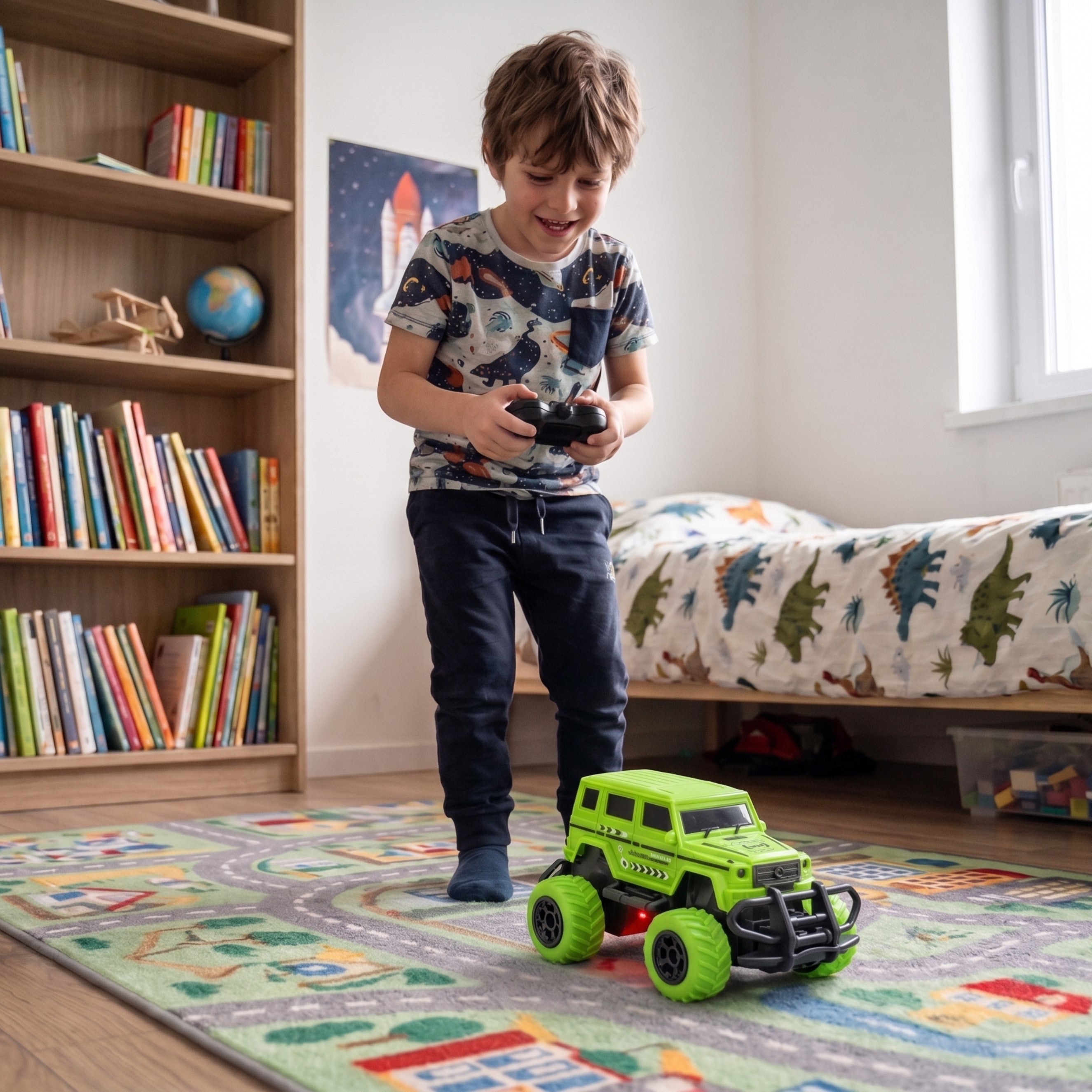 WOOPIE Samochód Zdalnie Sterowany RC Jeep Cross-Country LED