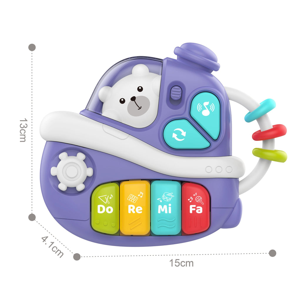 WOOPIE BABY Interaktywne Muzyczne Pianinko Statek