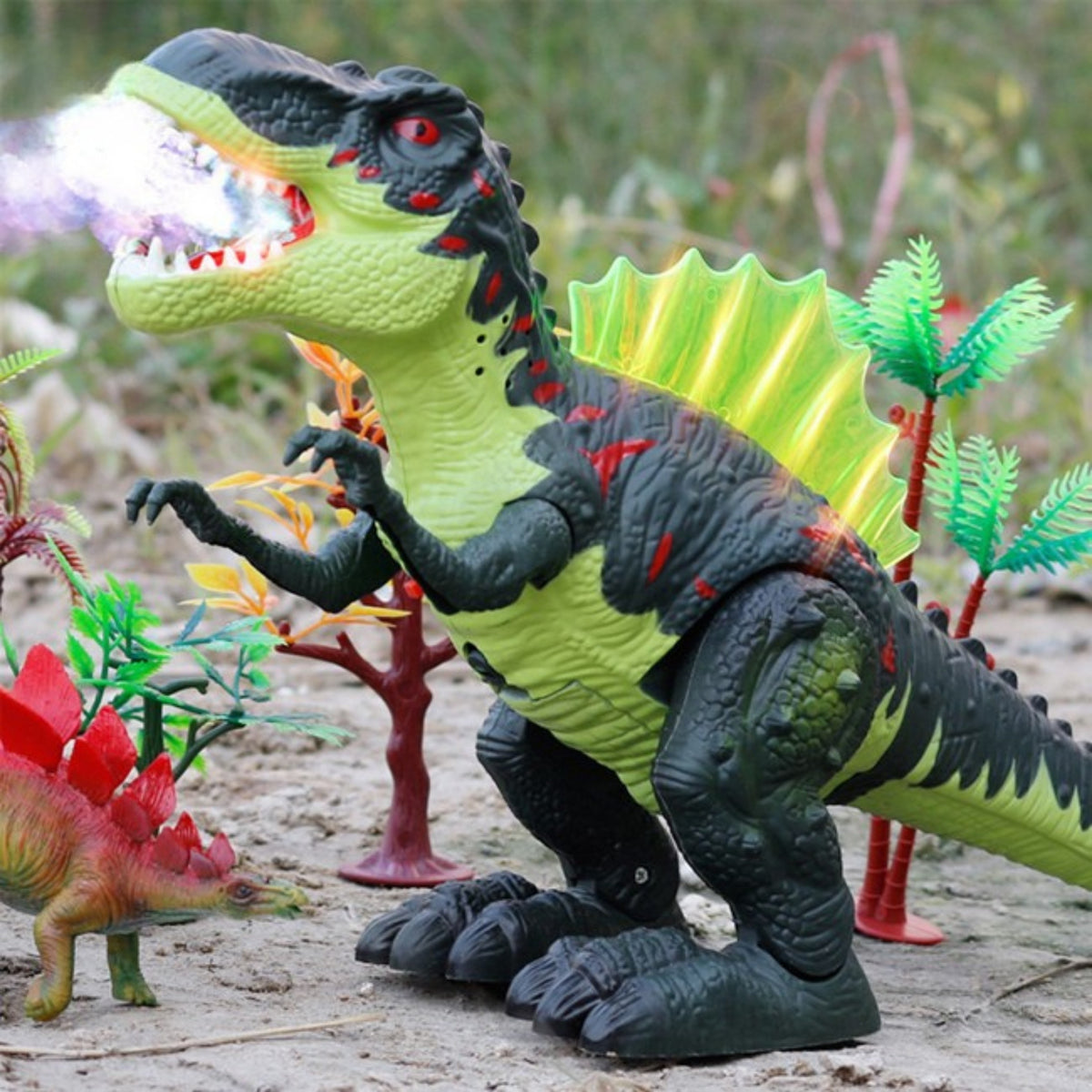 WOOPIE Chodzący Dinozaur Tyrannosaurus Rex Efekty Świetlne i Dźwiękowe