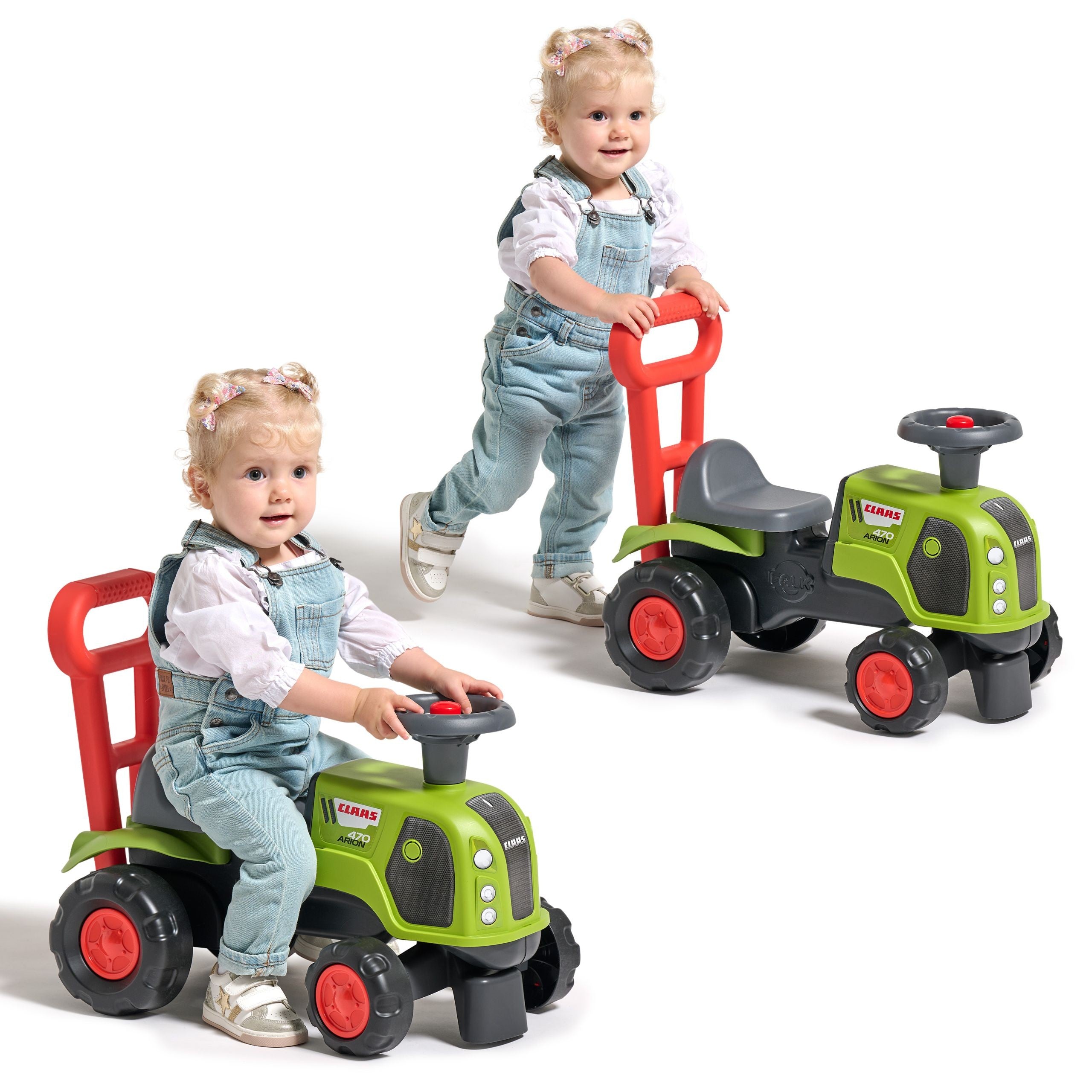 FALK Jeździk Traktor Pchacz Baby Claas Arion 470 z Klaksonem