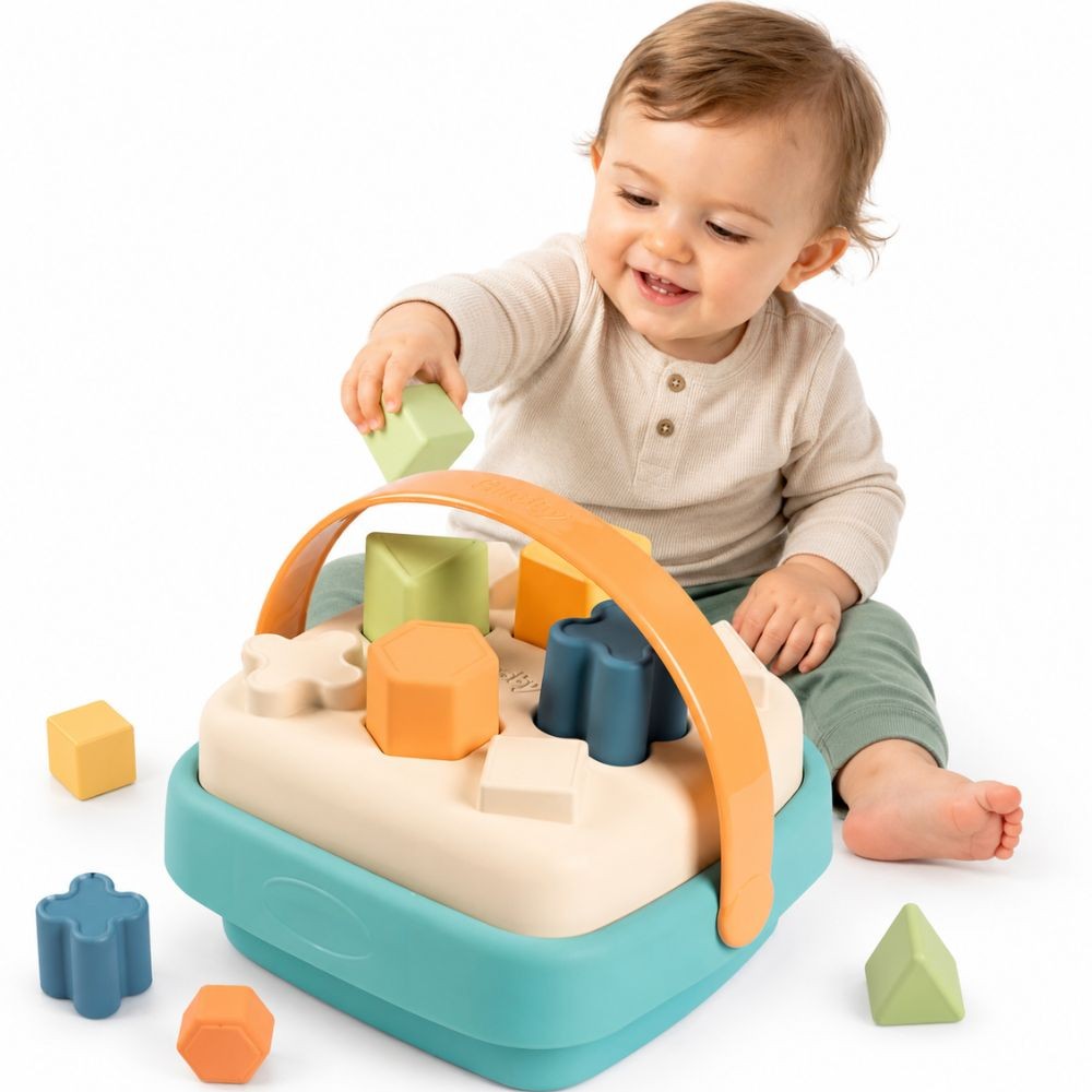SMOBY Little Green Sorter w Koszyku Bioplastik