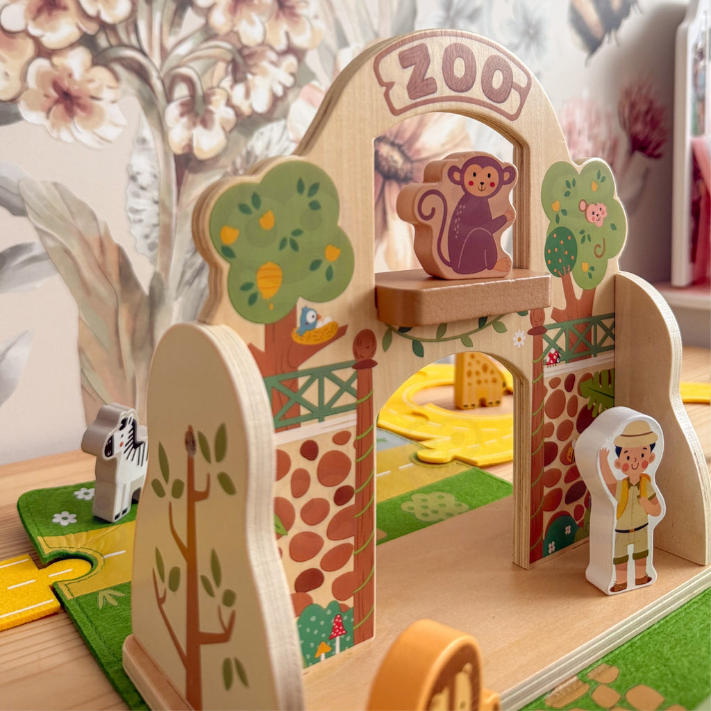 TOOKY TOY Zestaw Mini ZOO Przenośny Zestaw Torba Zwierzęta