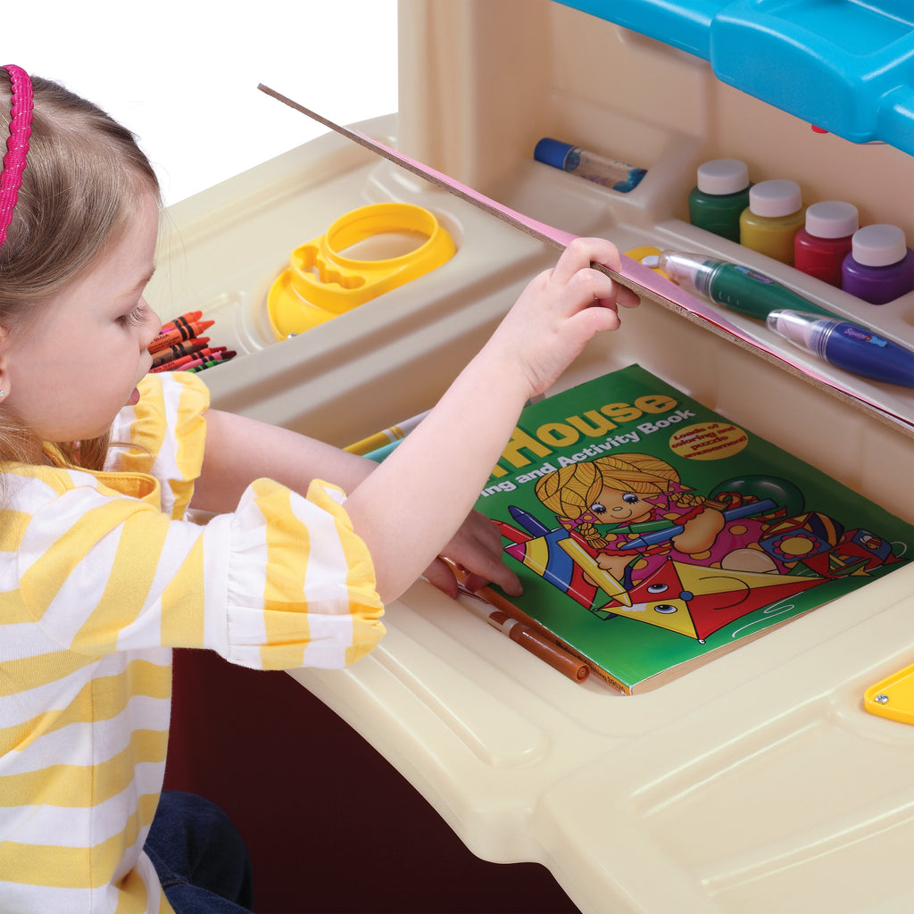 STEP2 Biurko z Krzesełkiem Kącik plastyczny edukacyjny Delux