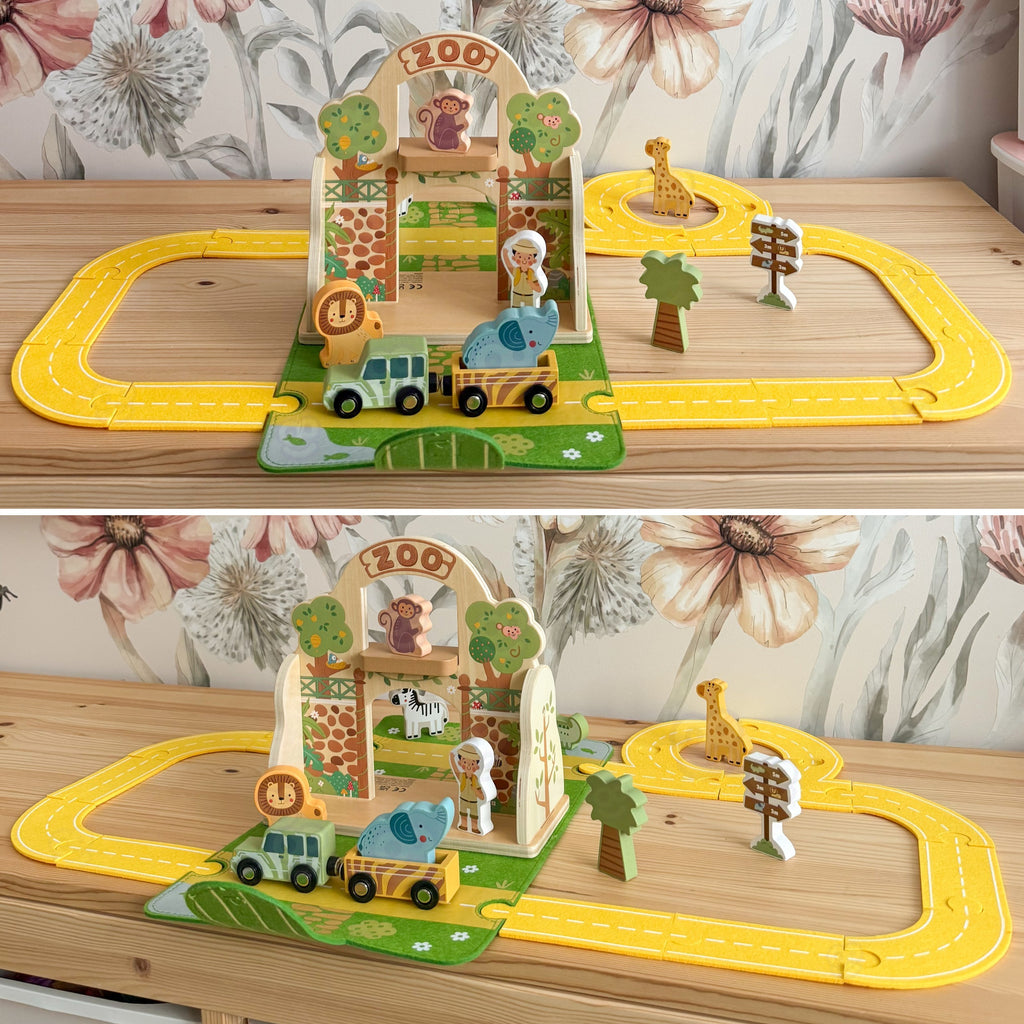 TOOKY TOY Zestaw Mini ZOO Przenośny Zestaw Torba Zwierzęta