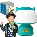 WOOPIE Multifunkcyjna Lampka RGB Głośnik Bluetooth Karaoke Modulator Głosu Karta SD AUX Turkusowa