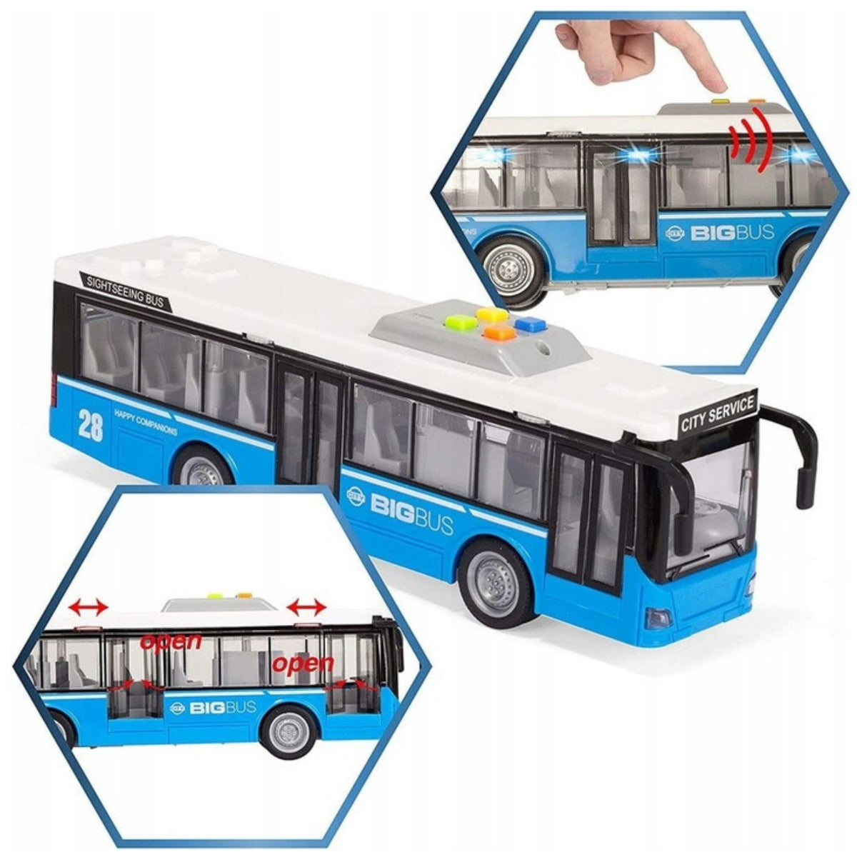 WOOPIE Autobus Miejski Interaktwny Elektryczny 1:16