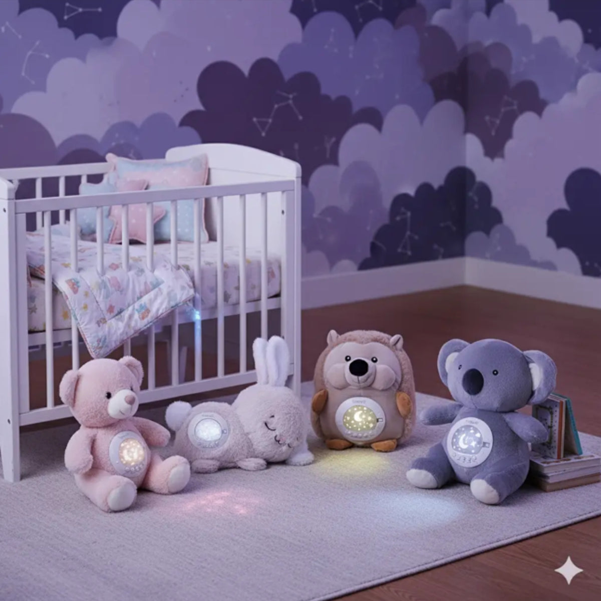 WOOPIE BABY Przytulanka Miś Polarny z Projektorem Uspokajacz 15 Melodii