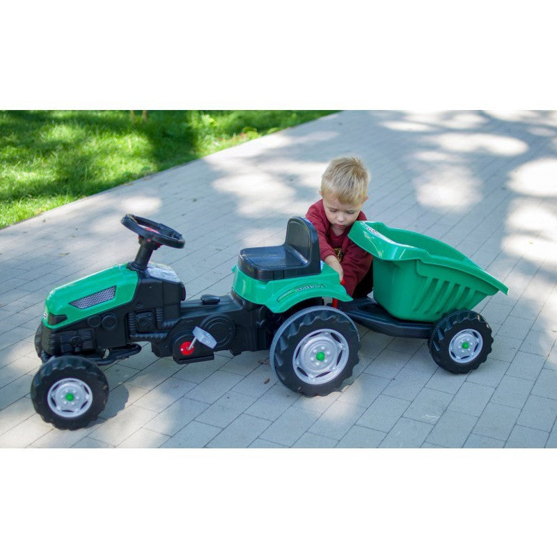 WOOPIE Traktor na Pedały Farmer GoTrac MAXI z Przyczepą Ciche Koła