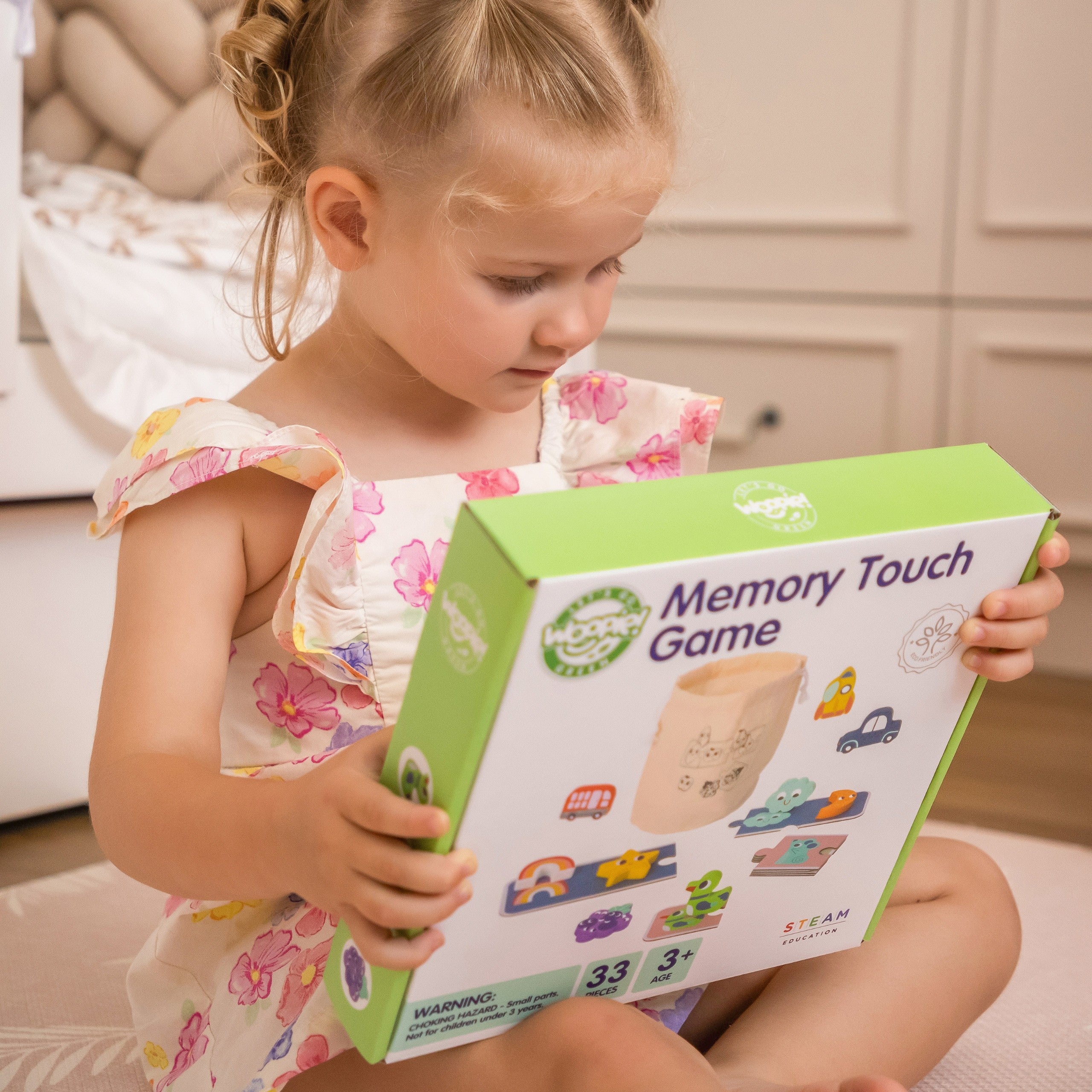 WOOPIE GREEN Układanka Sensoryczna Memory Kształty FSC