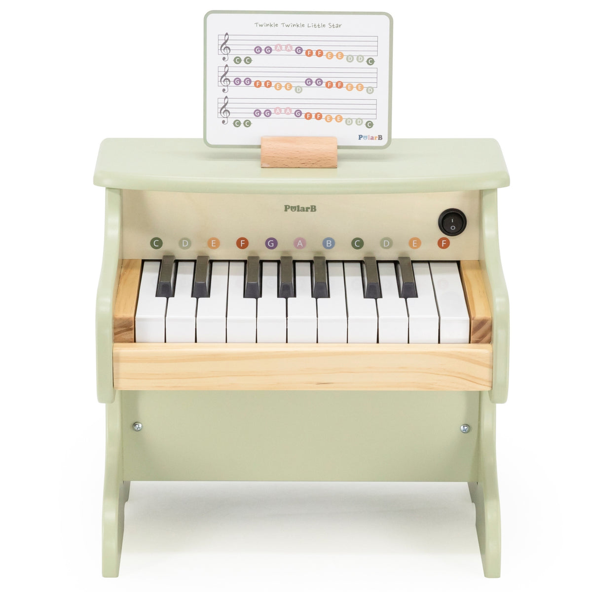 VIGA PolarB Drewniane Pianino dla Dzieci Nauka Gry Nutki Instrument Montessori