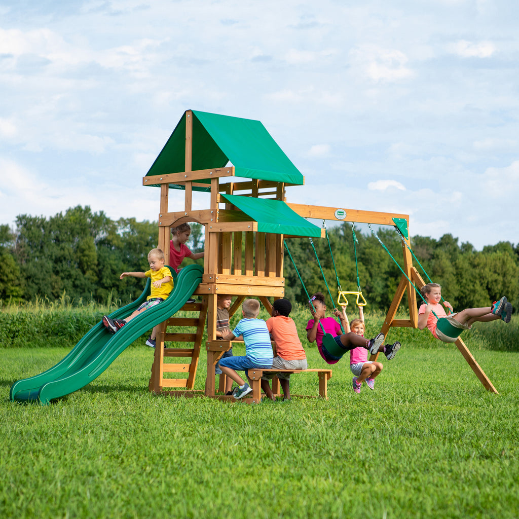 BACKYARD DISCOVERY Belmont Drewniany Plac Zabaw 6w1