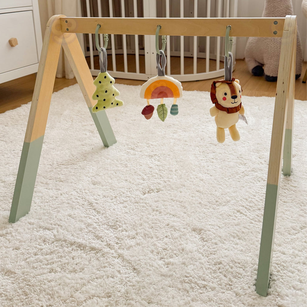 TOOKY TOY Baby Gym Stojak Edukacyjny Gimnastyczny 3 Pluszowe Zawieszki
