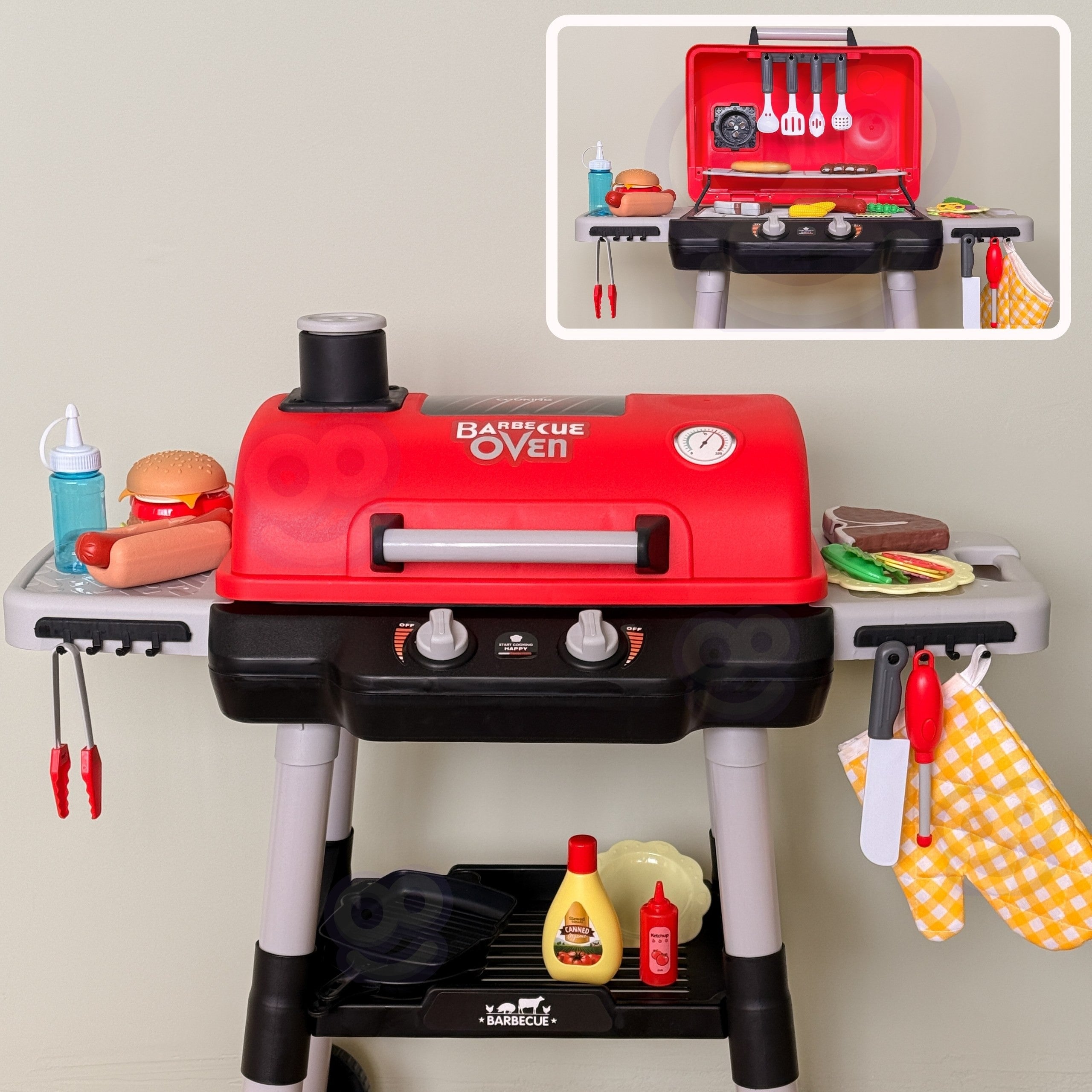 WOOPIE Grill Barbecue Kuchnia Ogrodowa Interaktywna LED Zestaw XL 31 el.