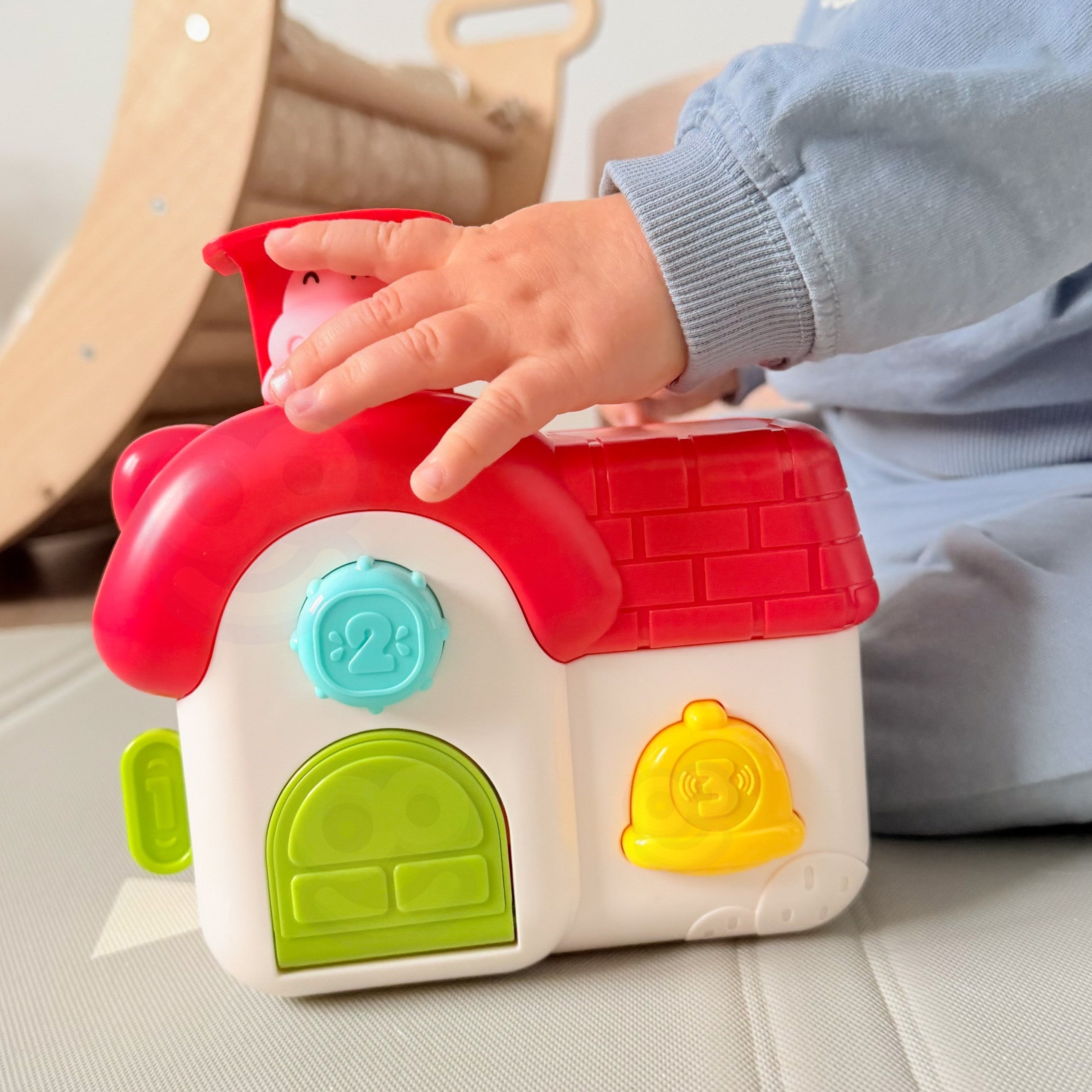 WOOPIE BABY Interaktywny Domek Pop-Up Wyskakujące Zwierzątka Zabawka Manipulacyjna 18m+