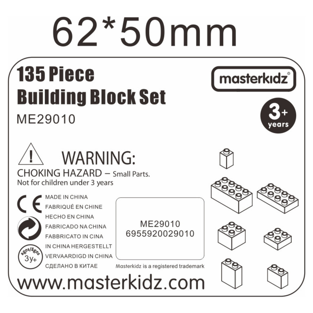 MASTERKIDZ Zestaw Klocków Konstrukcyjnych STEM 135 el.