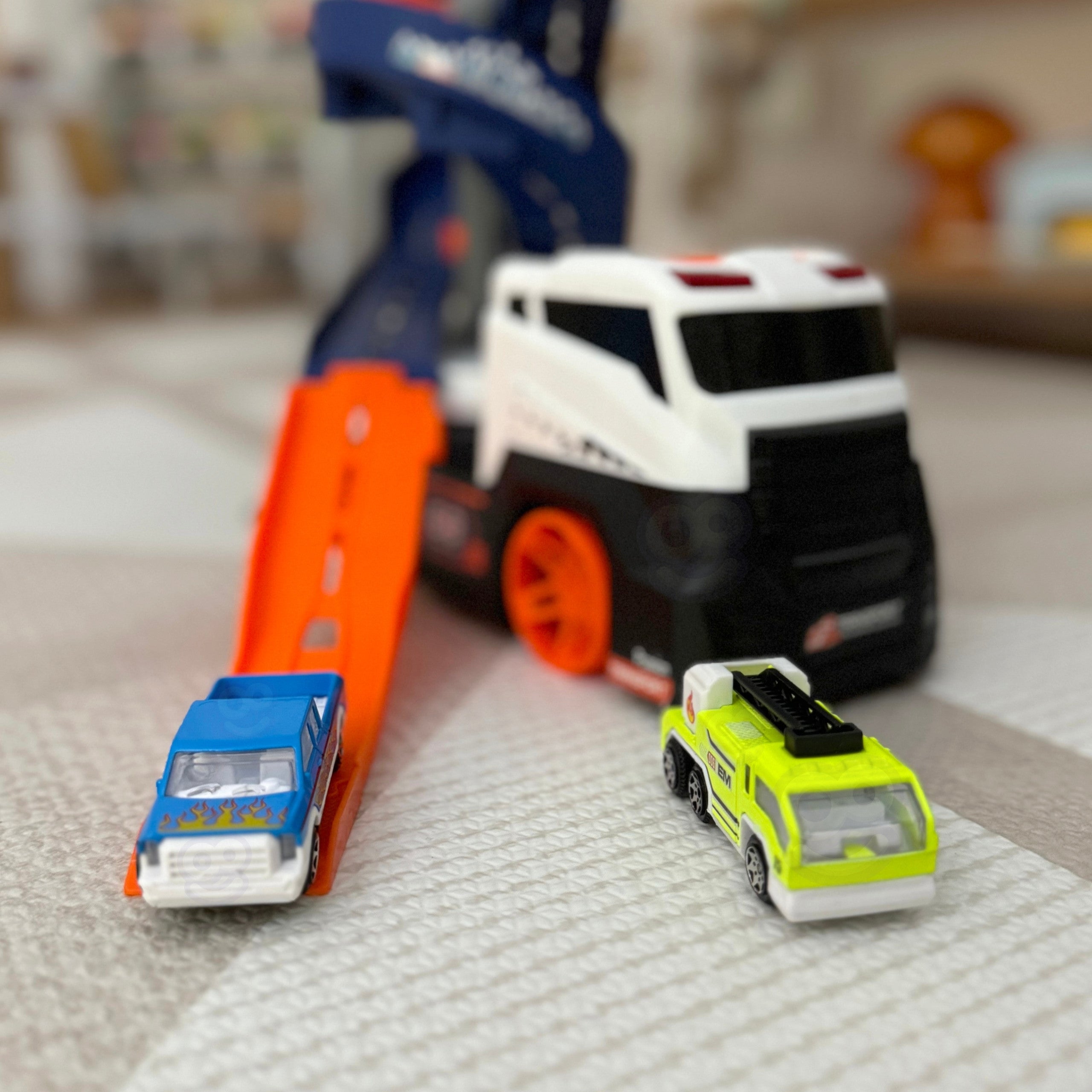 Woopie Parking Garaż Tor  Transporter Ciężarówka Tir Laweta Auta XL