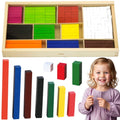 VIGA Drewniane Patyczki Edukacyjne Matematyczne Klocki Cuisenaire'a