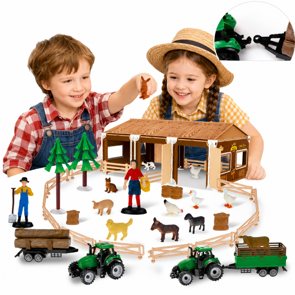 WOOPIE Zestaw Mały Farmer XL Figurki Gospodarstwo