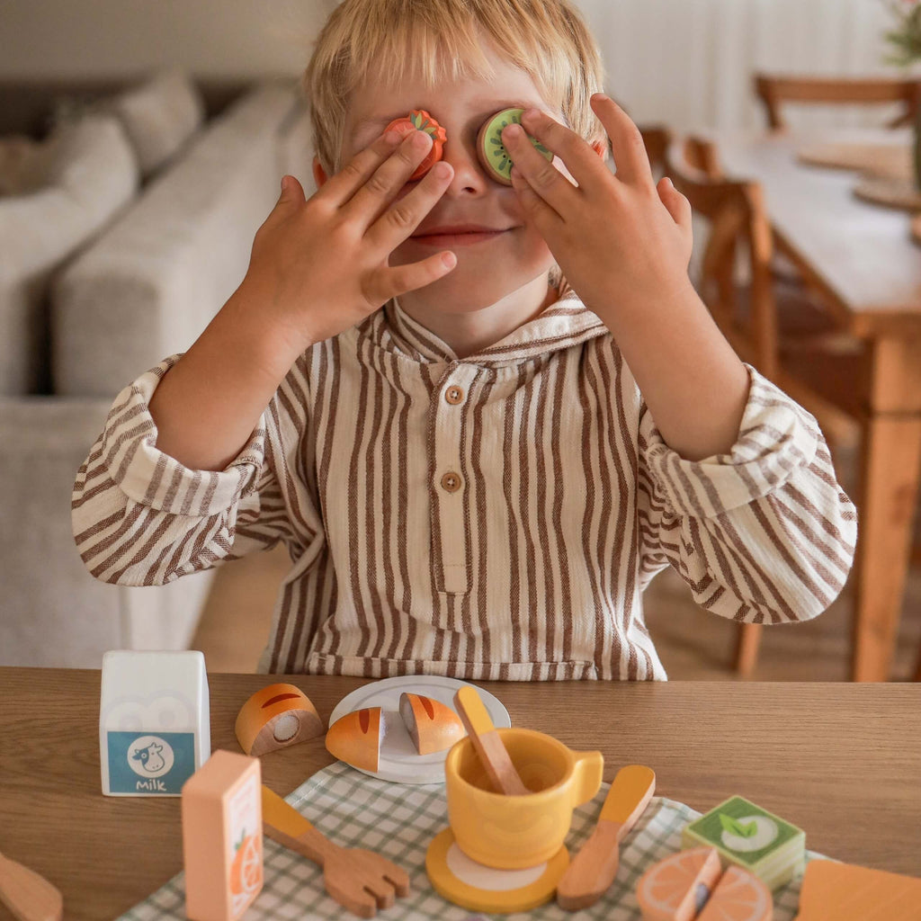 TOOKY TOY Zestaw Piknikowy Jedzenie Do Krojenia Na Rzepy Zestaw Śniadaniowy
