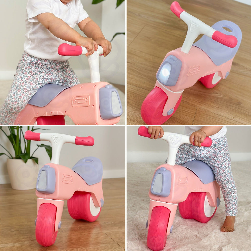 WOOPIE  BABY Rowerek Biegowy Jeździk Dźwięk 18m+ Różowy