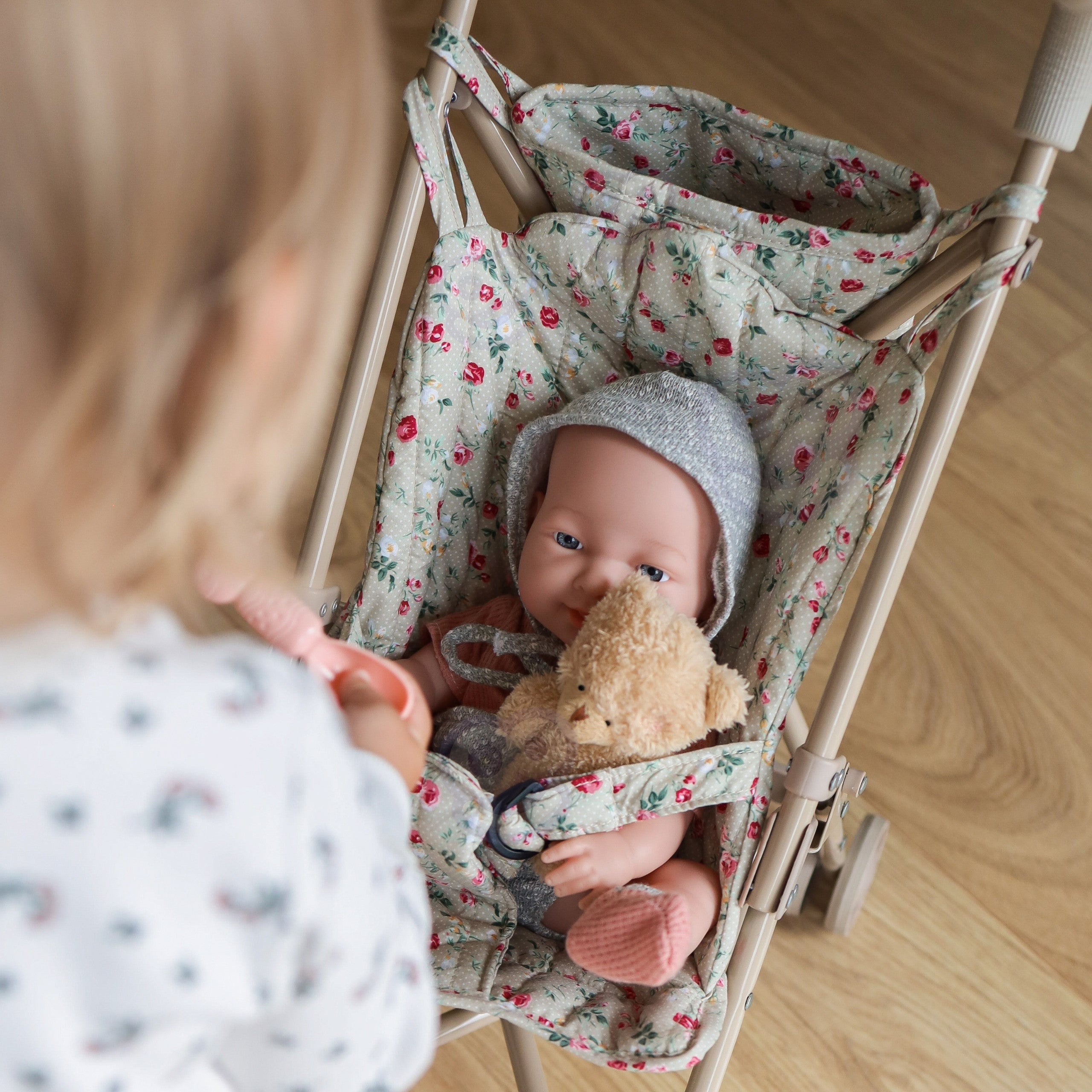 WOOPIE ROYAL Wózek dla Lalek Spacerówka Vintage Rose