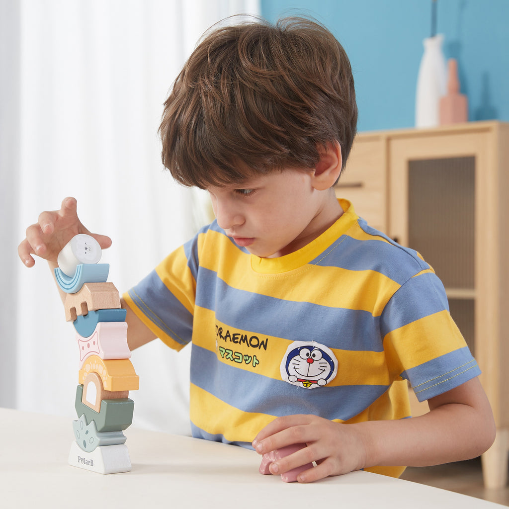 VIGA PolarB Drewniana Układanka Balansująca Wieża Montessori Klocki Prezent VIGA PolarB