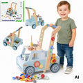 TOOKY TOY Drewniany Chodzik Samochód Mini Warsztat STEM