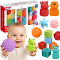 WOOPIE BABY Sensory Puzzles Squeeze Puzzle Sound Learning to Count 20 el.