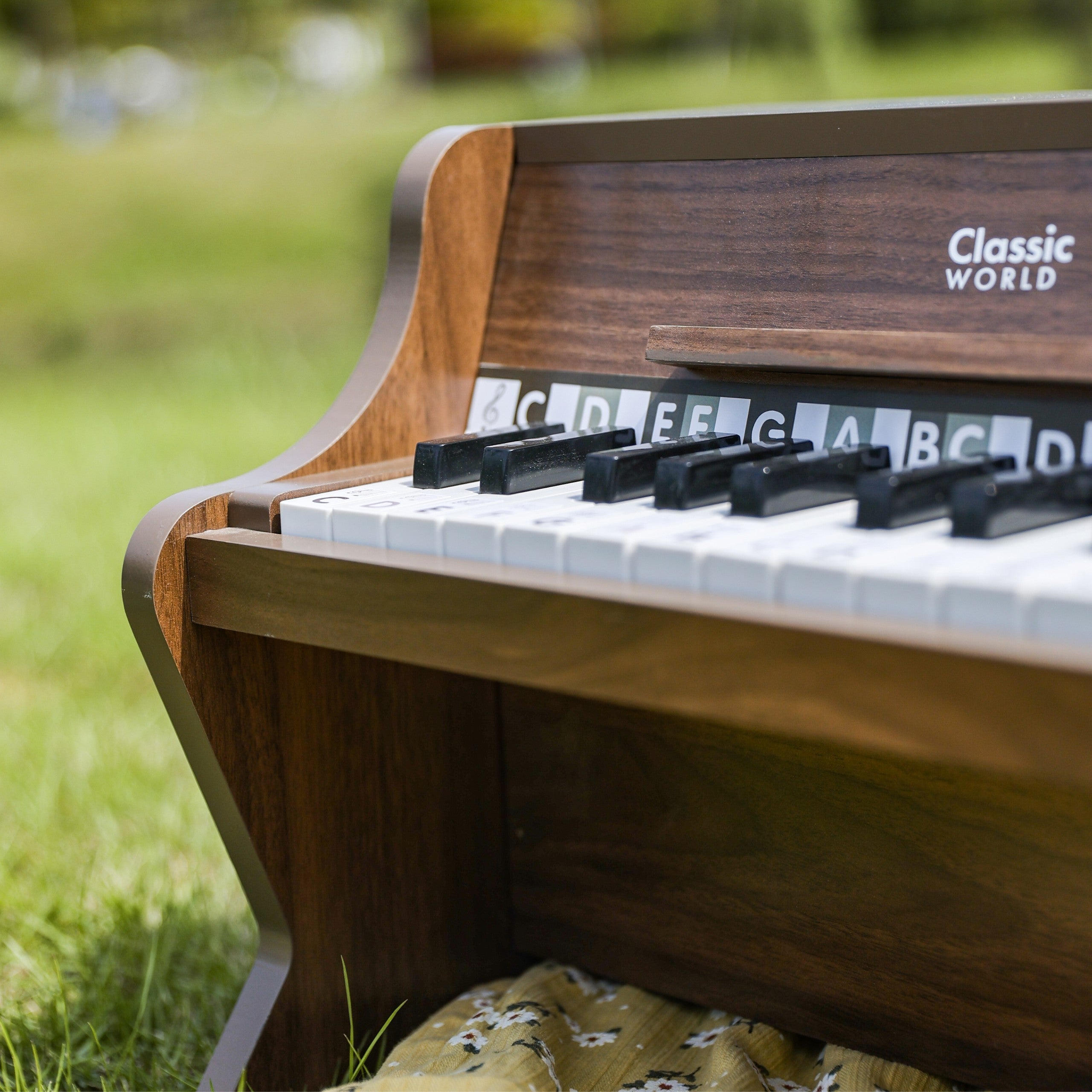 CLASSIC WORLD Drewniane Pianino Klasyczne + Książeczka do Nauki