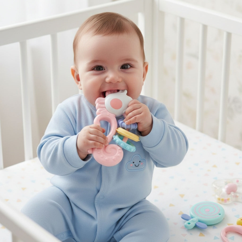 WOOPIE BABY Zestaw Gryzaków Grzechotek Sensorycznych