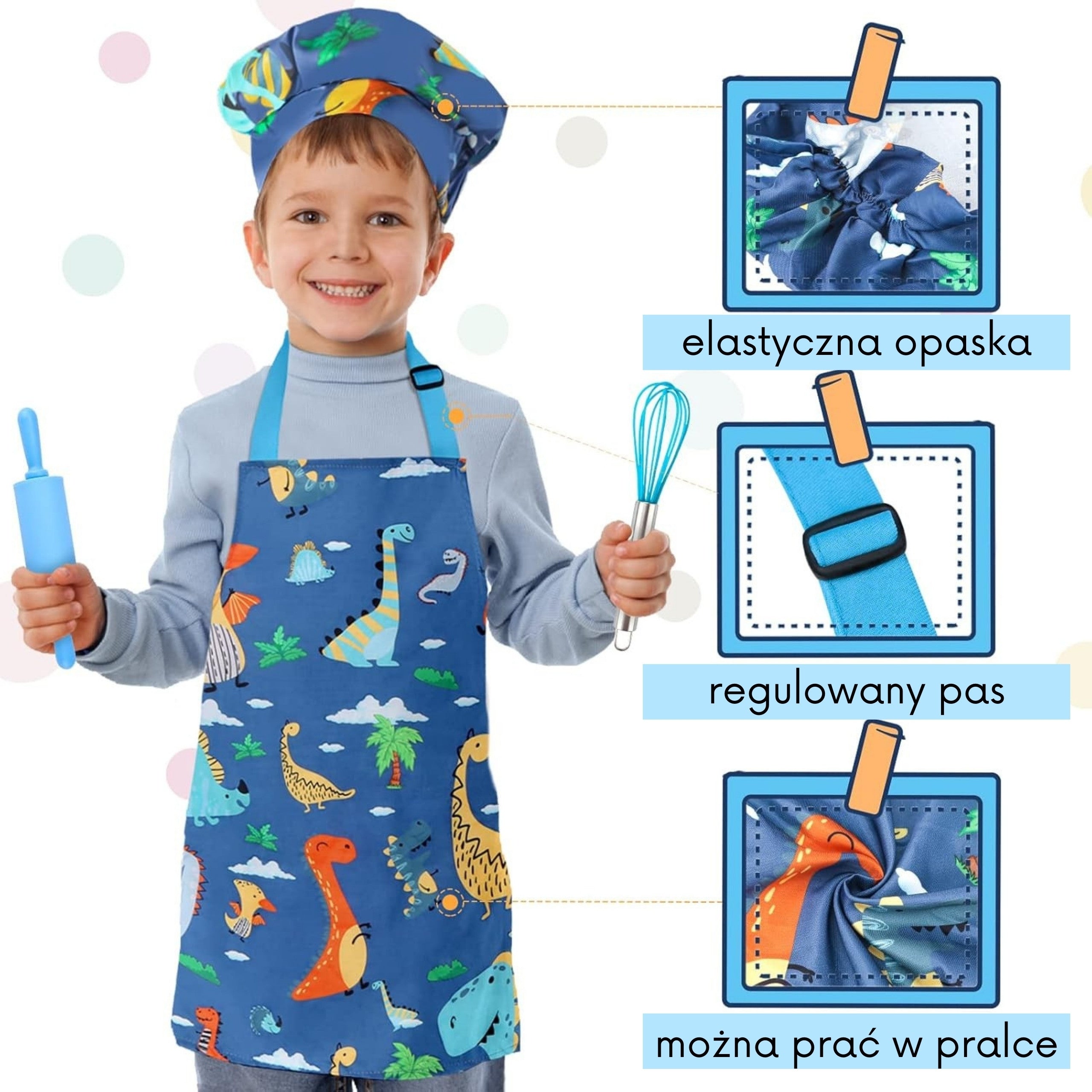 WOOPIE Dino Zestaw Małego Kucharza