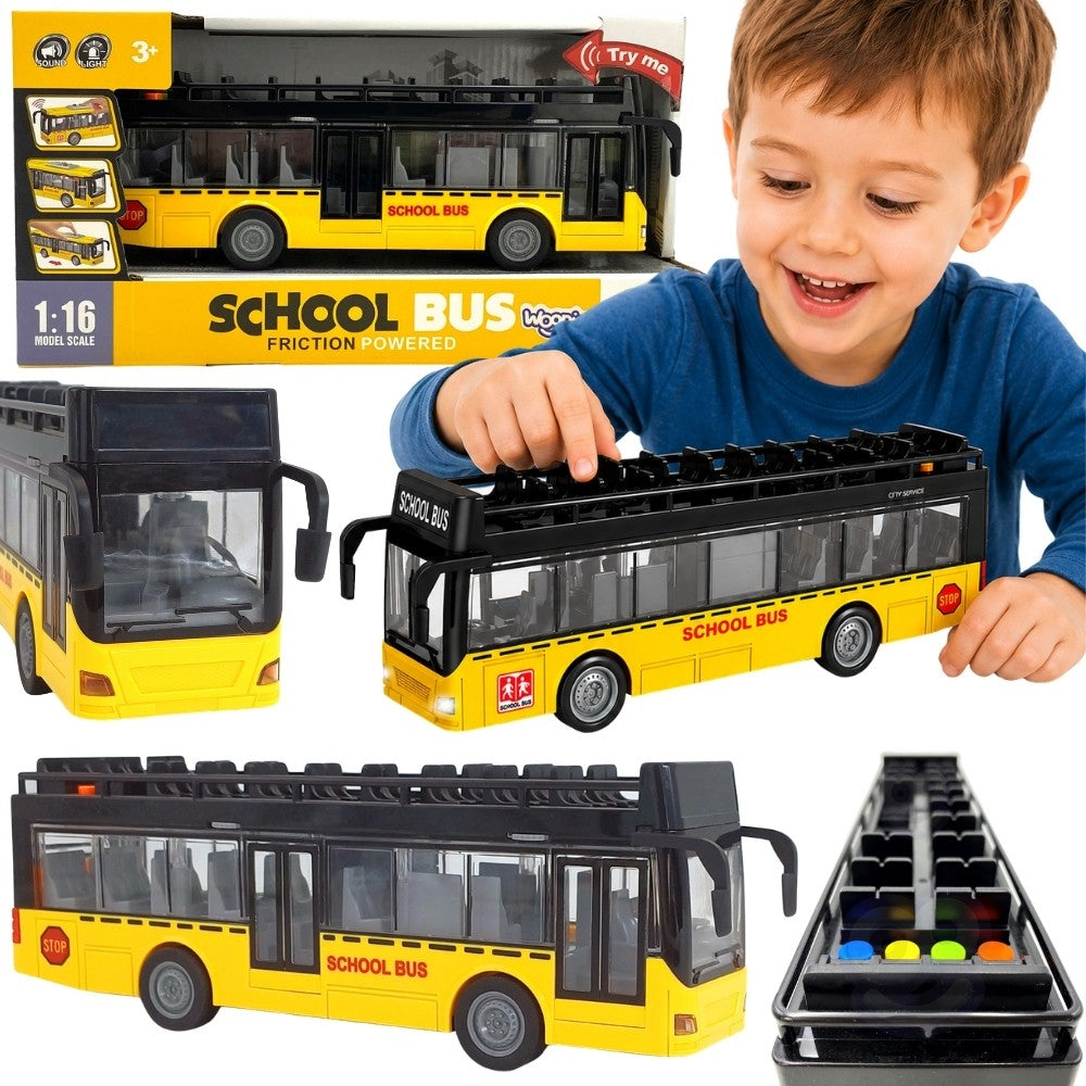 WOOPIE Autobus ze Światłami i Otwieranymi Drzwiami