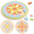 CLASSIC WORLD Pastelowa Mandala Układanka Montessori Mozaika Kwiaty