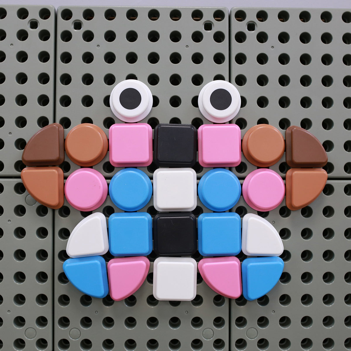 MASTERKIDZ Zestaw Kołeczki w kształcie figur geometrycznych 64szt do tablic STEM